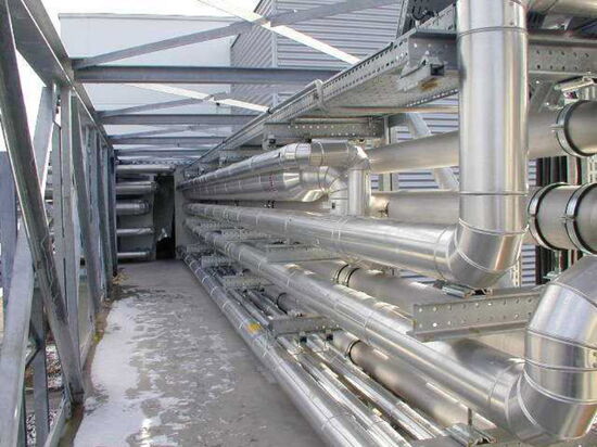 Neubau Werk 5 der Gambro Dialysatoren GmbH Hechingen, Apparate für Dampf, Kondensat, Heizwasser, Kalt- und Kühlwasser, Trinkwasser, Grauwasser, Prozesswasser, Stickstoff, Prozessluft, Druckluft, NMP und weitere Reinstmedien
