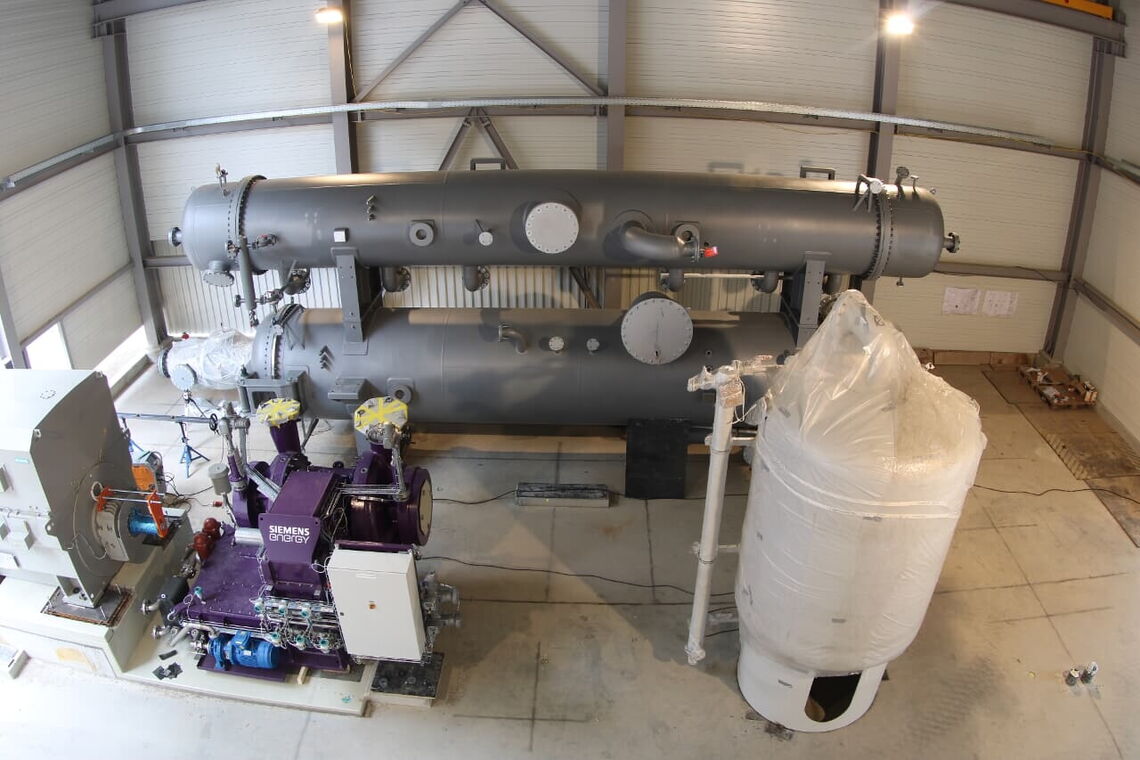 Aufstellung der Großwärmepumpenanlage Großkraftwerk Mannheim AG
